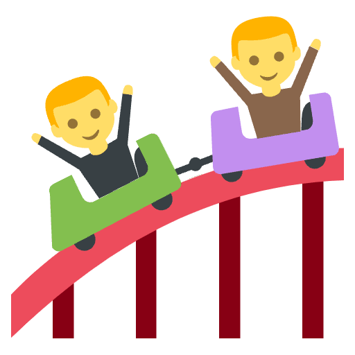 Roller Coaster Emoji from EmojiTwo Colors Set