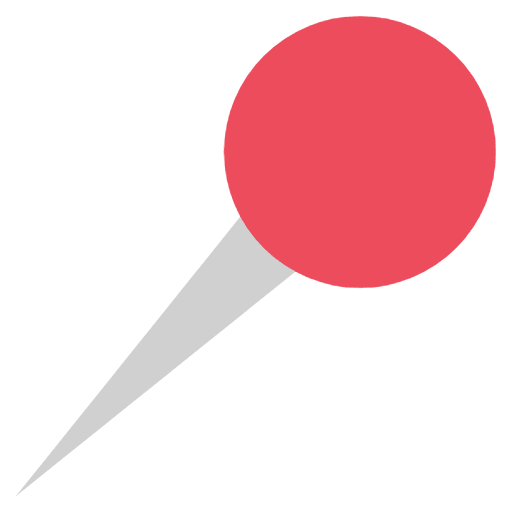 Round Pushpin Emoji from EmojiTwo Colors Set