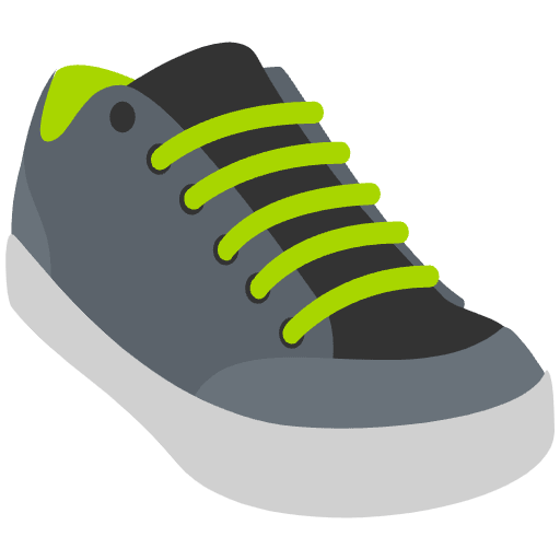 Running Shoe Emoji from EmojiTwo Colors Set