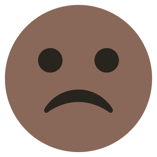 Sad Face Emoji Emoji from EmojiTwo Colors Set