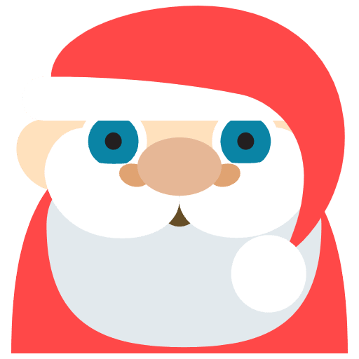 Santa Claus Light Skin Tone Emoji from EmojiTwo Colors Set