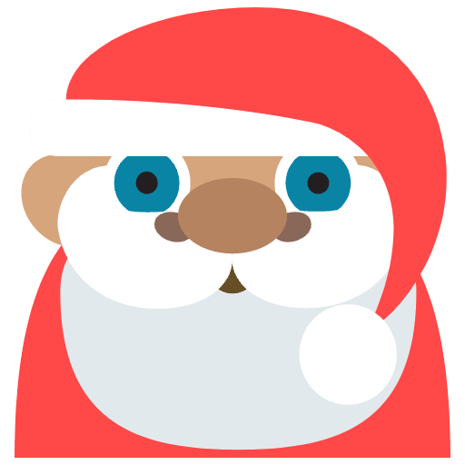 Santa Claus Medium Skin Tone Emoji from EmojiTwo Colors Set