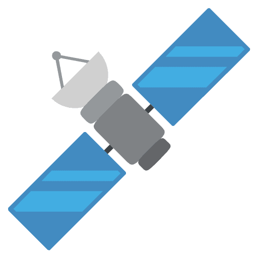 Satellite Emoji from EmojiTwo Colors Set