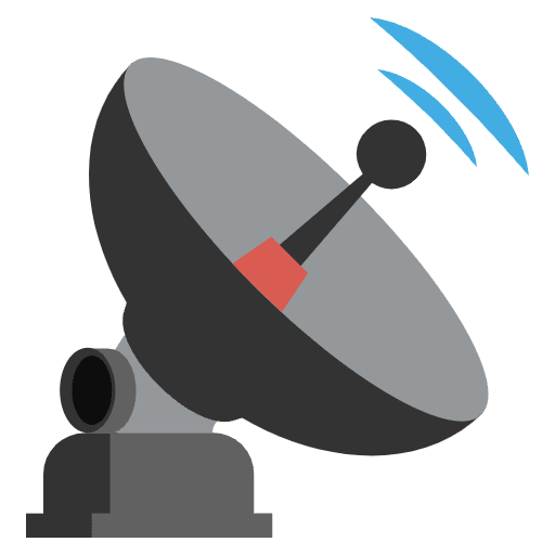 Satellite Antenna Emoji from EmojiTwo Colors Set