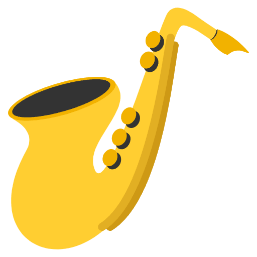 Saxophone Emoji from EmojiTwo Colors Set