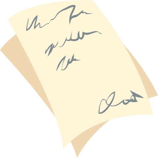 Scribbled Note Element from EmojiTwo Colors Set