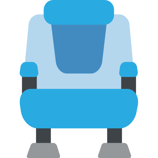 Seat Emoji from EmojiTwo Colors Set