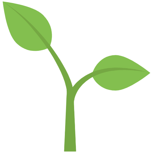 Seedling Emoji from EmojiTwo Colors Set