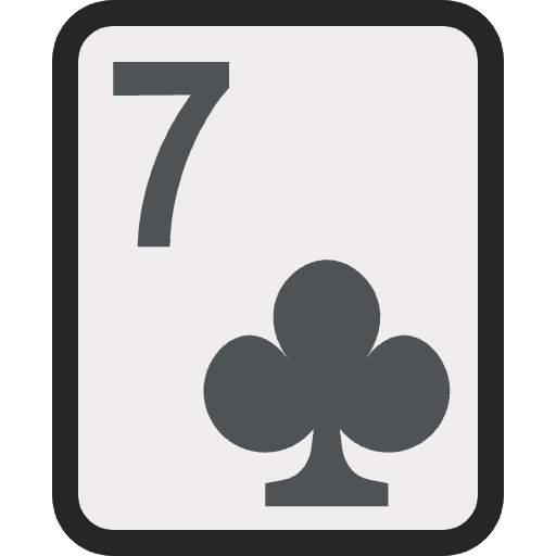 Seven Of Clubs Emoji from EmojiTwo Colors Set