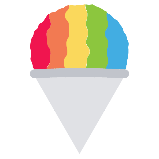Shaved Ice Emoji from EmojiTwo Colors Set