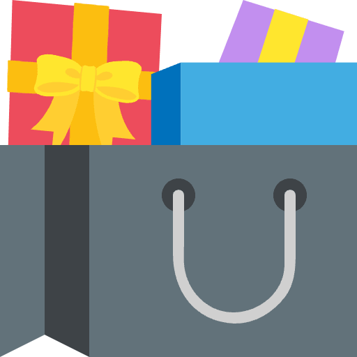 Shopping Bags Element from EmojiTwo Colors Set