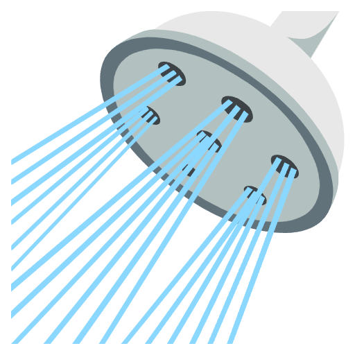 Shower Emoji from EmojiTwo Colors Set