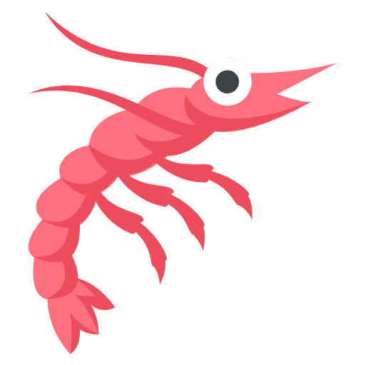 Shrimp Emoji from EmojiTwo Colors Set