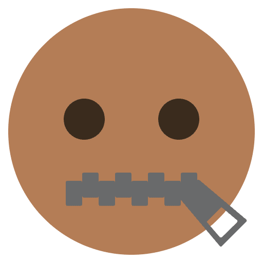 Silence Emoji Emoji from EmojiTwo Colors Set
