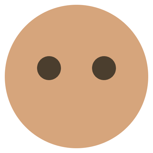 Simple Face Emoji Element from EmojiTwo Colors Set