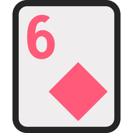 Six Of Diamonds Emoji from EmojiTwo Colors Set
