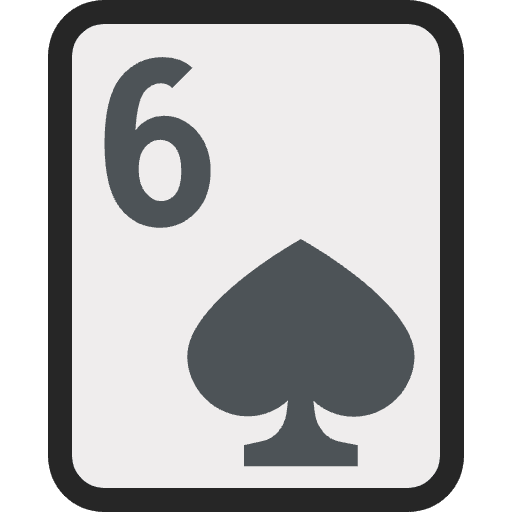 Six Of Spades Emoji from EmojiTwo Colors Set