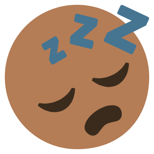 Sleeping Face Emoji Emoji from EmojiTwo Colors Set