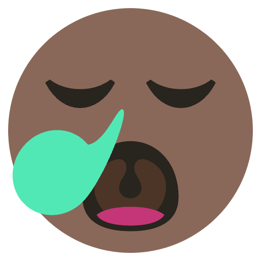 Sleepy Bear Emoji Element from EmojiTwo Colors Set