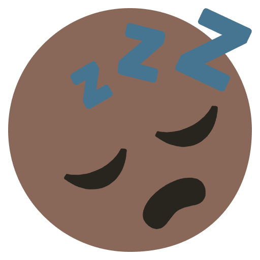 Sleepy Face Emoji Emoji from EmojiTwo Colors Set