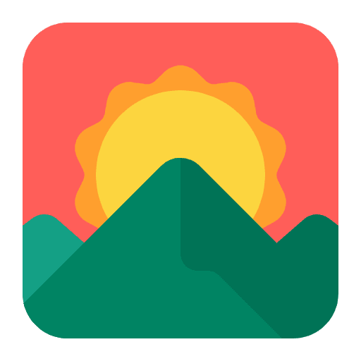 Sunrise Over Mountains Flat Element from Fluent Emoji Flat Set