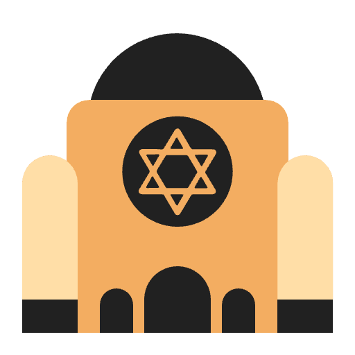 Synagogue Flat Emoji from Fluent Emoji Flat Set