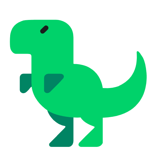 T Rex Flat Element from Fluent Emoji Flat Set