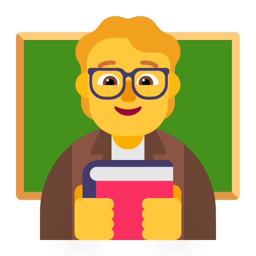 Teacher Flat Default Emoji from Fluent Emoji Flat Set