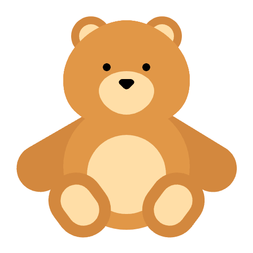 Teddy Bear Flat Emoji from Fluent Emoji Flat Set