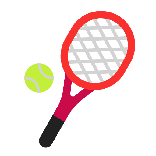 Tennis Flat Element from Fluent Emoji Flat Set