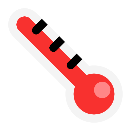 Thermometer Flat Element from Fluent Emoji Flat Set