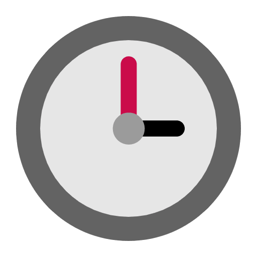 Three Oclock Flat Emoji from Fluent Emoji Flat Set