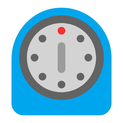 Timer Clock Flat Emoji from Fluent Emoji Flat Set