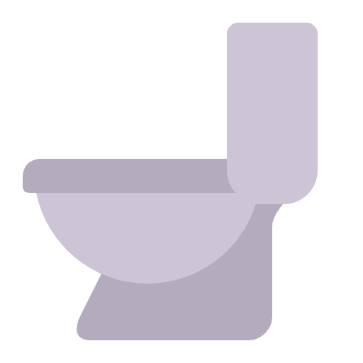 Toilet Flat Element from Fluent Emoji Flat Set