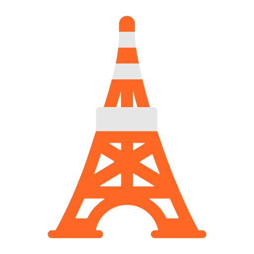 Tokyo Tower Flat Element from Fluent Emoji Flat Set