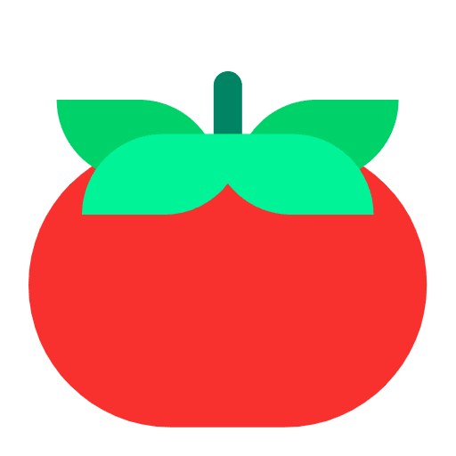 Tomato Flat Element from Fluent Emoji Flat Set