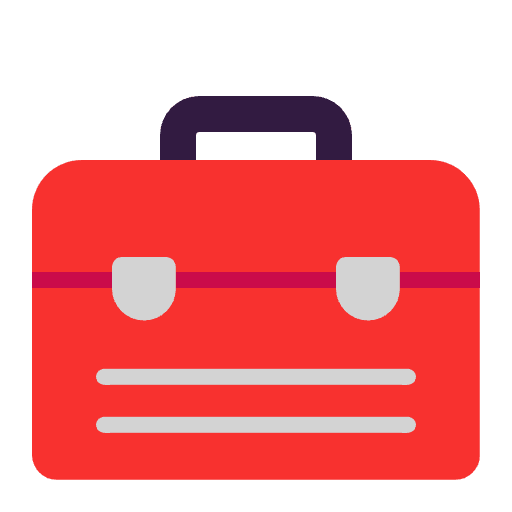 Toolbox Flat Element from Fluent Emoji Flat Set