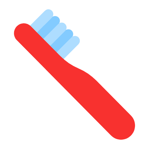 Toothbrush Flat Emoji from Fluent Emoji Flat Set