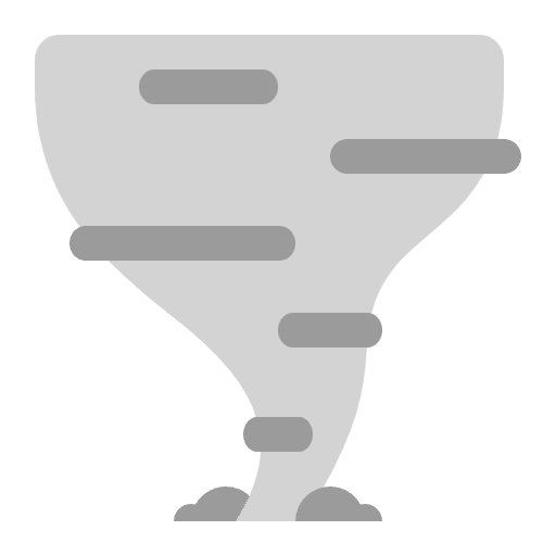 Tornado Flat Emoji from Fluent Emoji Flat Set