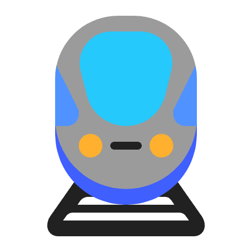 Train Flat Emoji from Fluent Emoji Flat Set