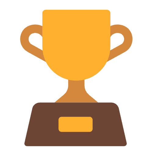 Trophy Flat Emoji from Fluent Emoji Flat Set