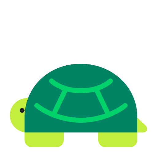 Turtle Flat Element from Fluent Emoji Flat Set