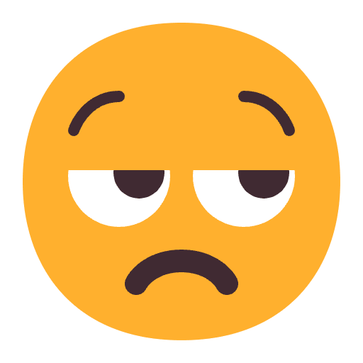 Unamused Face Flat Emoji from Fluent Emoji Flat Set