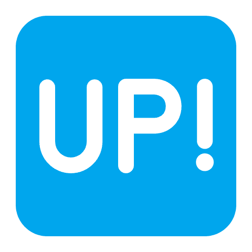 Up! Button Flat Emoji from Fluent Emoji Flat Set