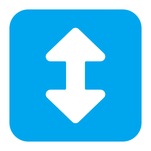 Up Down Arrow Flat Emoji from Fluent Emoji Flat Set