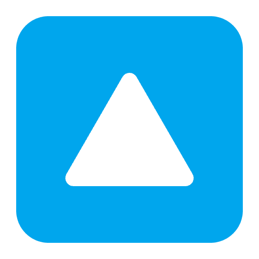 Upwards Button Flat Emoji from Fluent Emoji Flat Set