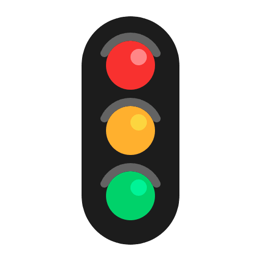 Vertical Traffic Light Flat Emoji from Fluent Emoji Flat Set