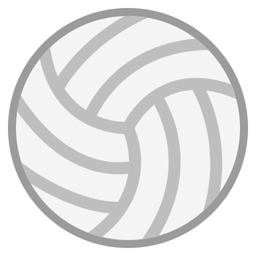 Volleyball Flat Element from Fluent Emoji Flat Set