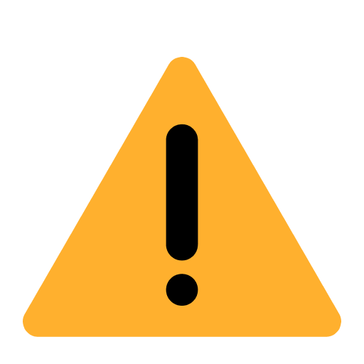 Warning Flat Element from Fluent Emoji Flat Set