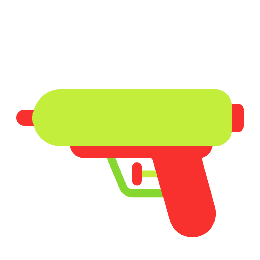 Water Pistol Flat Emoji from Fluent Emoji Flat Set